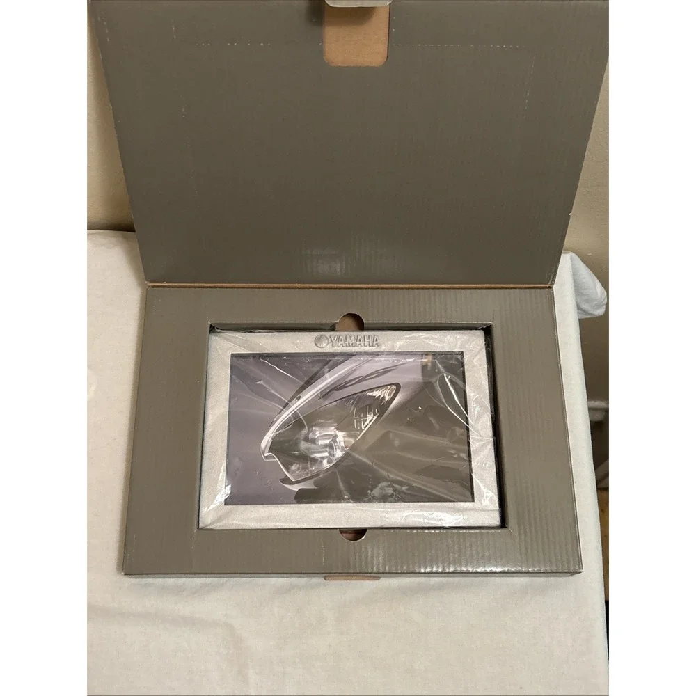 Yamaha Diecast Aluminum Picture Frame YZF-R6 Motorcycle Photos Brochure Box